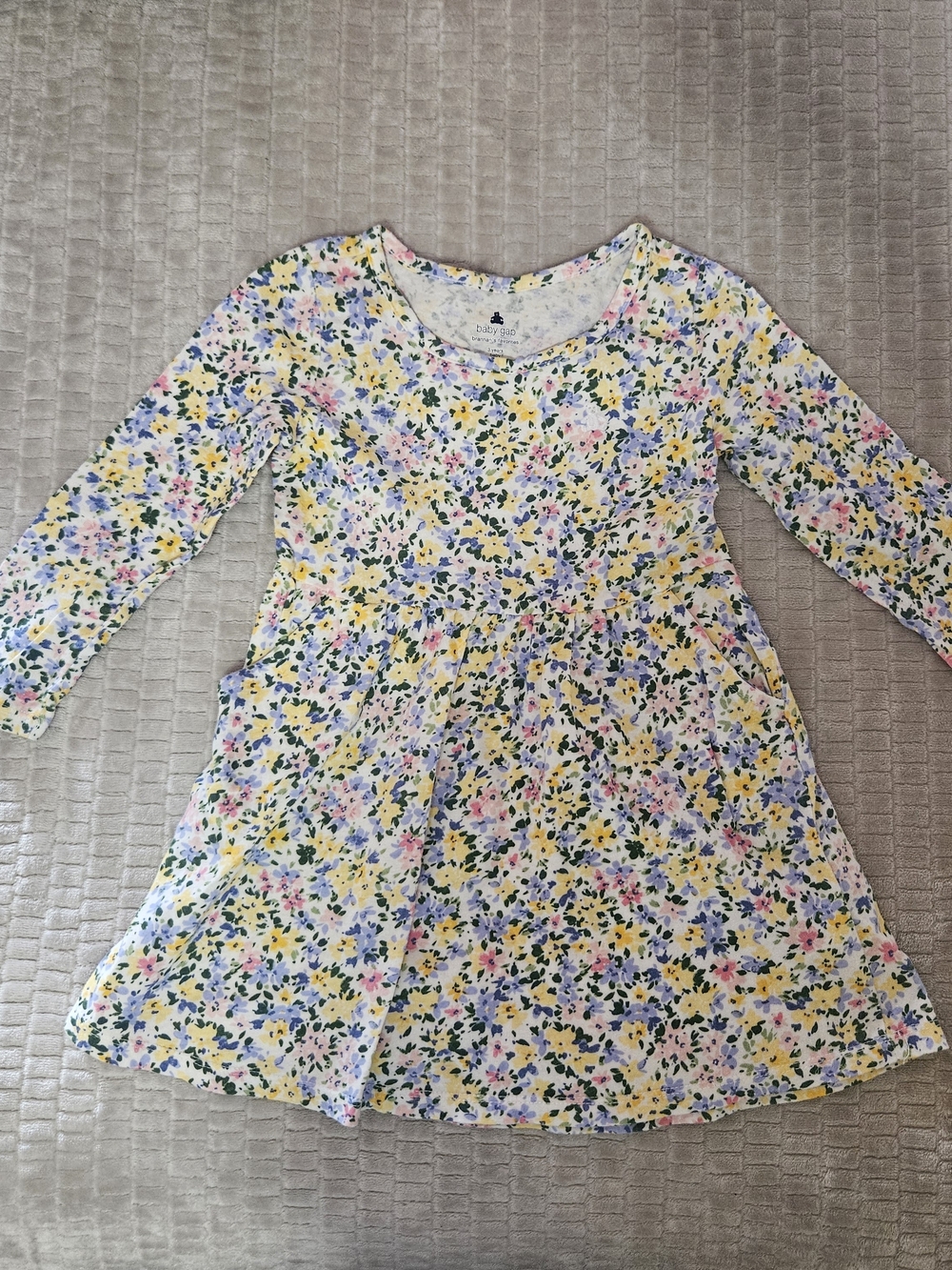 GAP Toddler Floral Long-Sleeve Dress